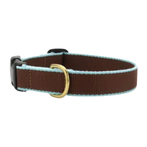 Teacup Collar | Brown & Aqua