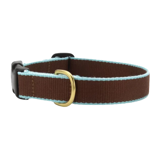 Teacup Collar | Brown & Aqua