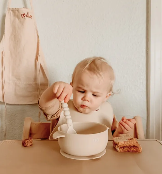 The Dearest Grey - Silicone Suction Bowls - Multiple Colors Available