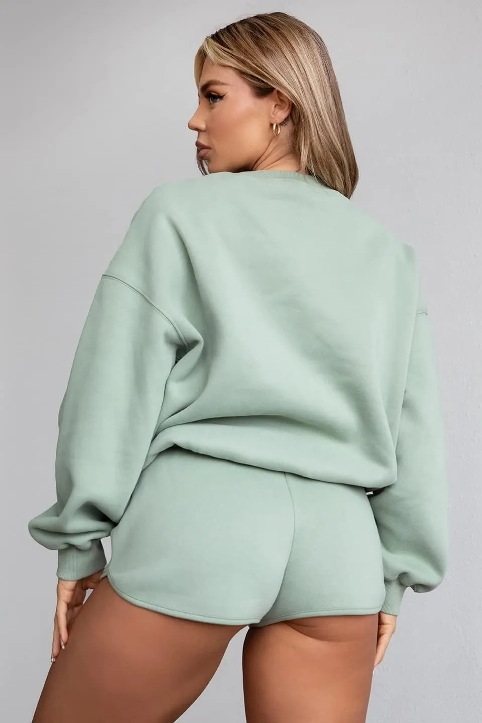 TIC TOC Women Casual Fleece Pullover Cropped Hoodie Long Sleeve Lounge Crop Sweatshirt