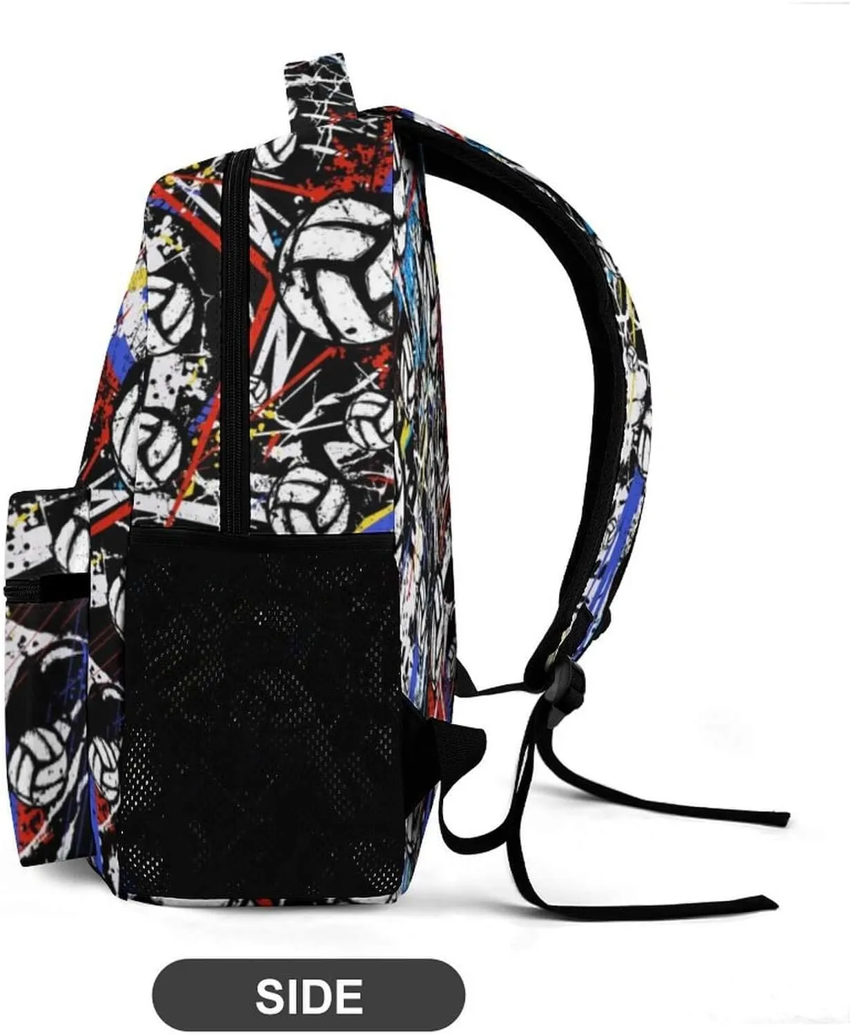 Volleyball School Backpack for Kids Girls Boys, 16 Inch Cool Volleyball Themed Bookbag, Personality School Backpack for Students Children, sustainable, Lightweight, Large Capacity