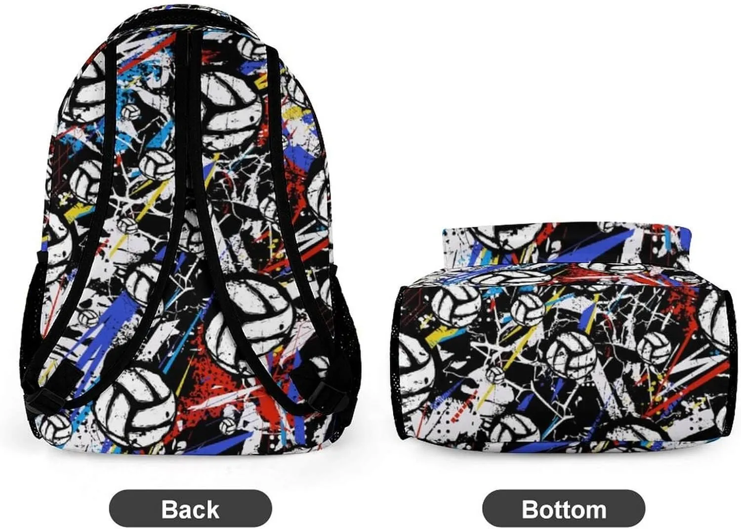Volleyball School Backpack for Kids Girls Boys, 16 Inch Cool Volleyball Themed Bookbag, Personality School Backpack for Students Children, sustainable, Lightweight, Large Capacity