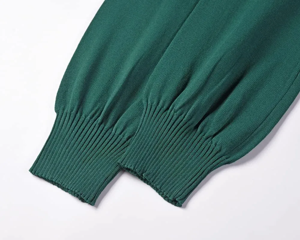 Women Winter Sweater Midi Dress Oversized Long Sleeve Crewneck Knit Wrap Dress Casual Long Pullover Dress with Belt