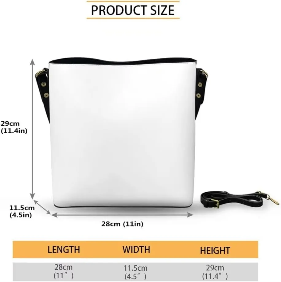 Women's Crossbody Bag Leather Waterproof Shoulder Tote Bag with Matched Wallet and Keychain Set for Work