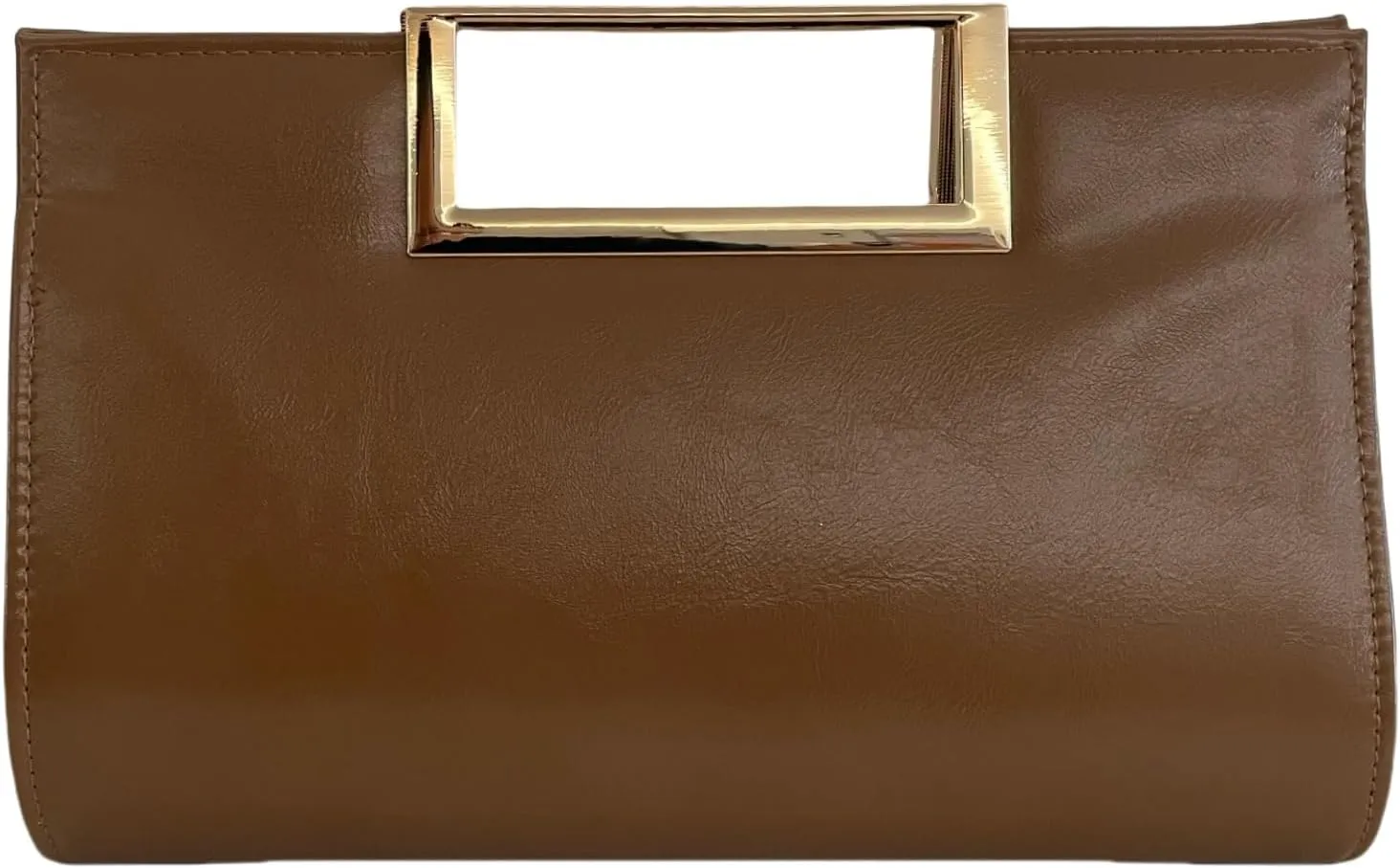 Women's Fashion Glossy Faux Leather Evening Handbag Purse Stylish Chain Shoulder Clutch Purses for Wedding Party