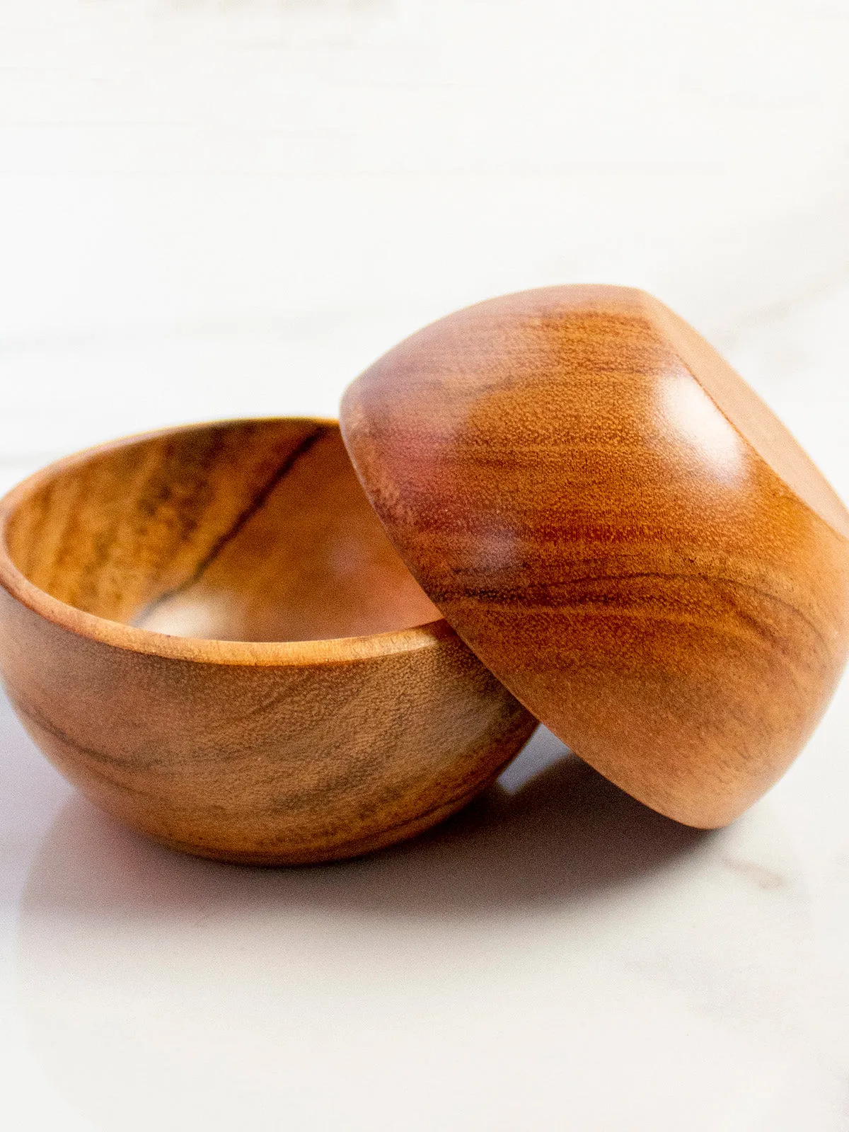Wooden Baby Bowls Set Of Two Brown