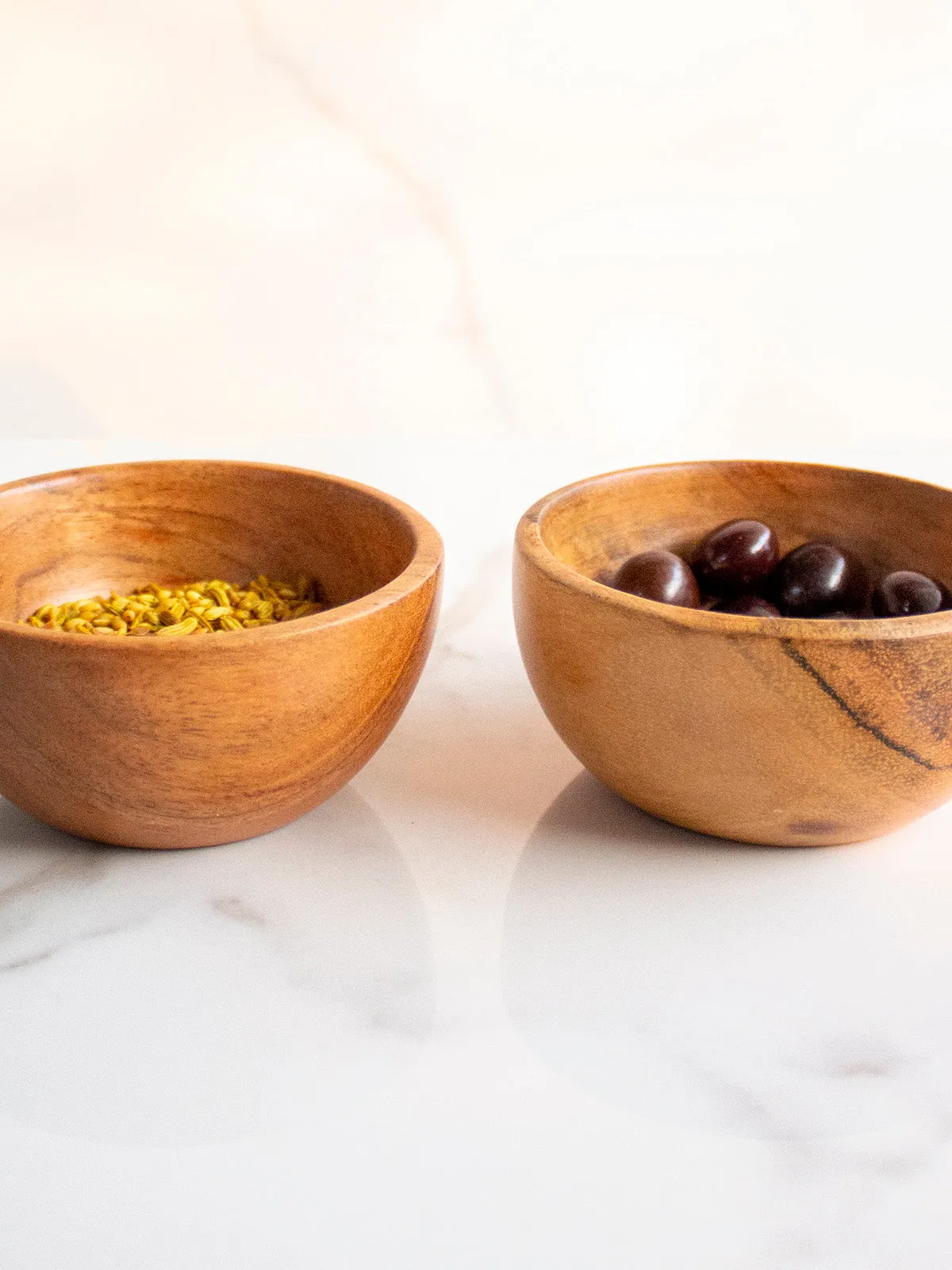 Wooden Baby Bowls Set Of Two Brown