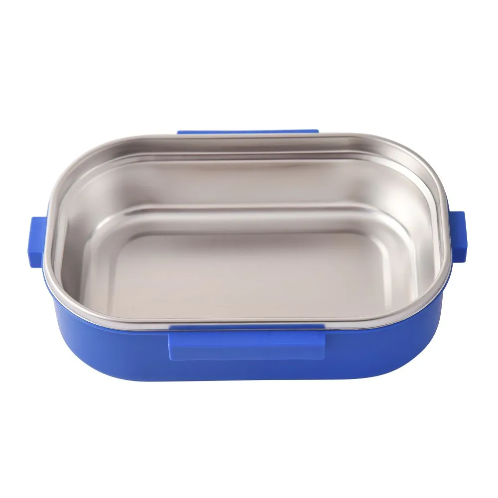 Youp Stainless Steel Blue Color Unicorn Theme Kids Lunch Box Carry - 700 Ml